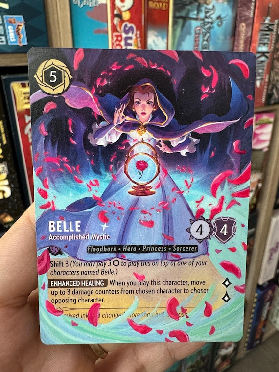 Made to Order Disney Lorcana Card Altered Art - Belle Accomplished Mystic Art Extension - TCG Card Alter Beauty and the Beast - Etsy Made to Order Disney Lorcana Card Altered Art - Belle Accomplished Mystic Art Extension - TCG Card Alter Beauty and the Beast - Etsy