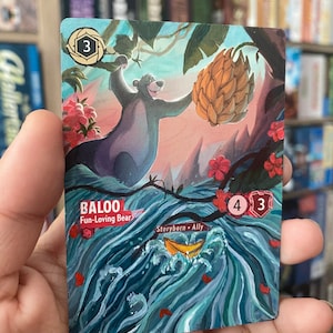 Disney Lorcana Card Altered Art - Baloo the Jungle Book l TCG Card Alter - Een van een soort handgeschilderde kaart Disney Lorcana Custom Art