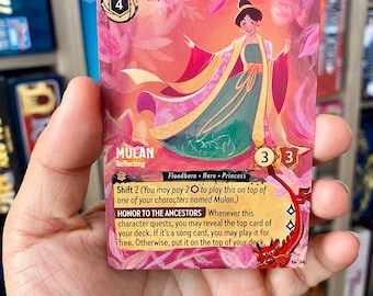 Disney Lorcana Card Altered Art - MULAN Reflecting TCG Card Alter - OOAK  Hand Painted Card Disney Lorcana Gift Mushu Dragon Made to Order - Etsy