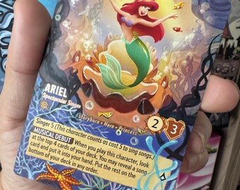 Made to Order Disney Lorcana Card Altered Art - Ariel Spetacular