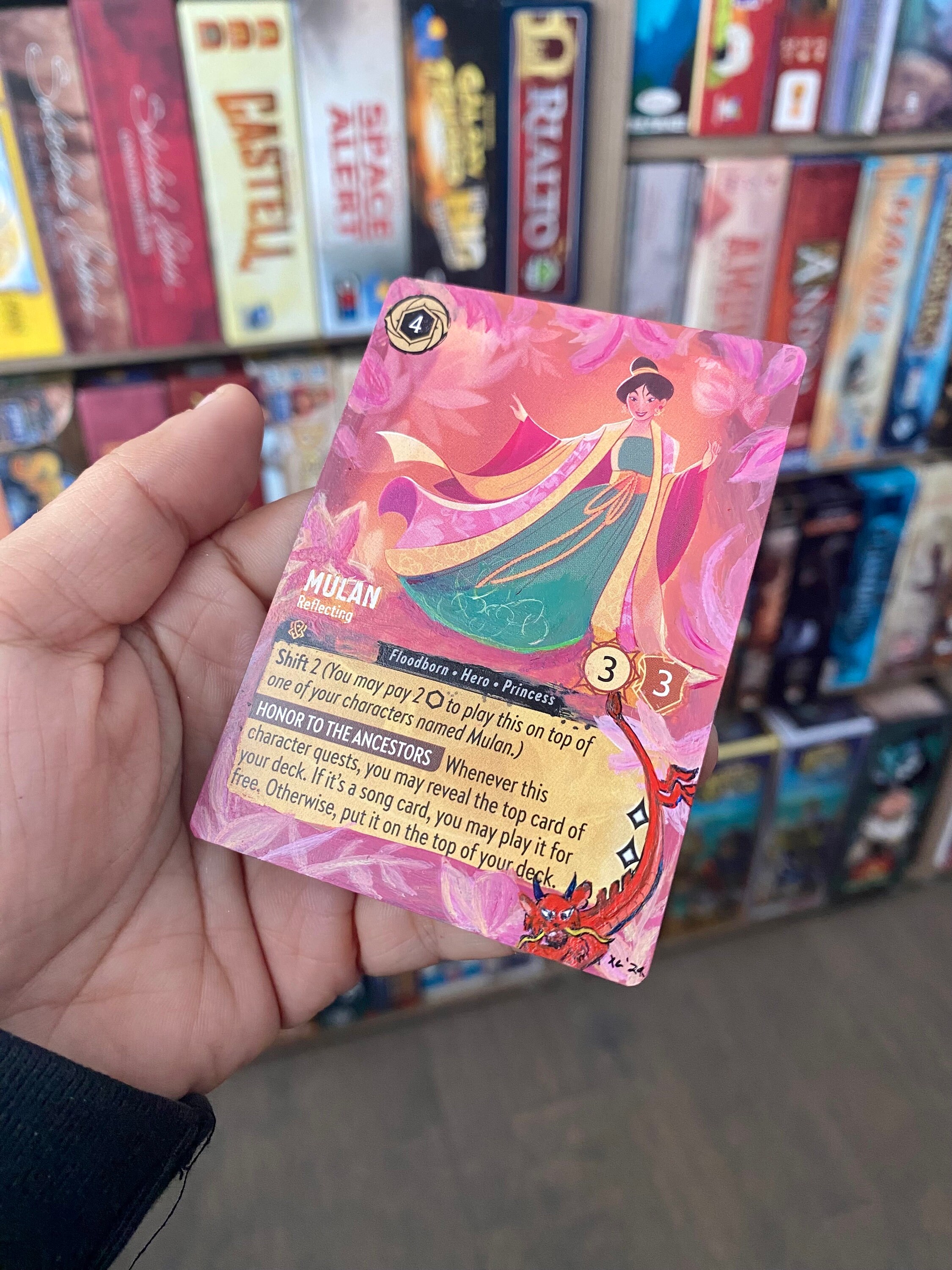 Disney Lorcana Card Altered Art - MULAN Reflecting TCG Card Alter - OOAK  Hand Painted Card Disney Lorcana Gift Mushu Dragon Made to Order - Etsy