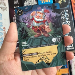 Disney Lorcana Card Altered Art Doc Seven Dwarf art alter l TCG Card Alter Made to Order Disney Lorcana gift Snow White