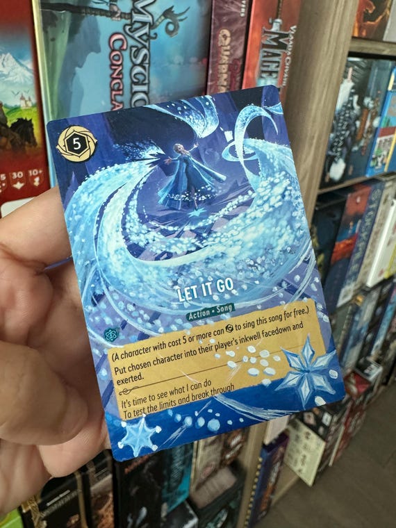 Disney Lorcana Card Altered Art - Let It Go Rare L TCG Card Alter - One of  a Kind Hand Painted Card Disney Frozen Elsa Lorcana Gift - Etsy Canada