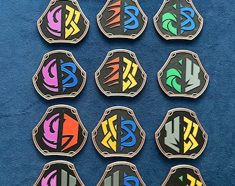 Score Tracker Lore Counter Dial Magnetic Retention & Customizable Faceplates for Lorcana TCG Magic MTG RPG Games Counts 0-99 Duo Color Inks