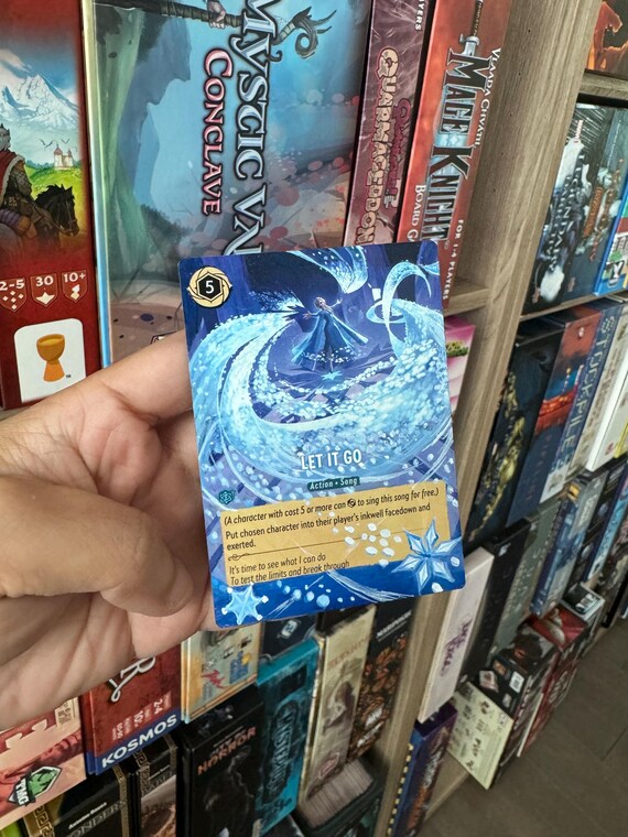 Disney Lorcana Card Altered Art - Let It Go Rare L TCG Card Alter Disney Lorcana Card Altered Art - Let It Go Rare L TCG Card Alter
