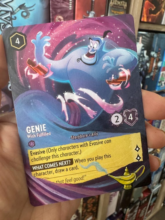 Made to Order Disney Lorcana Card Altered Art Genie Wish Fulfilled L TCG  Card Alter - One of a Kind Hand Painted Card - Etsy Denmark