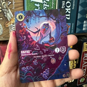 Rafaki Shaman of the Savanna - Azurite Seas Disney Lorcana Full Art Extension - One of a kind Lion King Gift - Hand Painted Alter