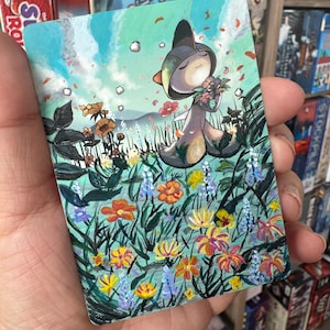 Carta modificada de Pokémon Ralts art alter l TCG Card Alter: una carta pintada única, regalo personalizado de Pokémon