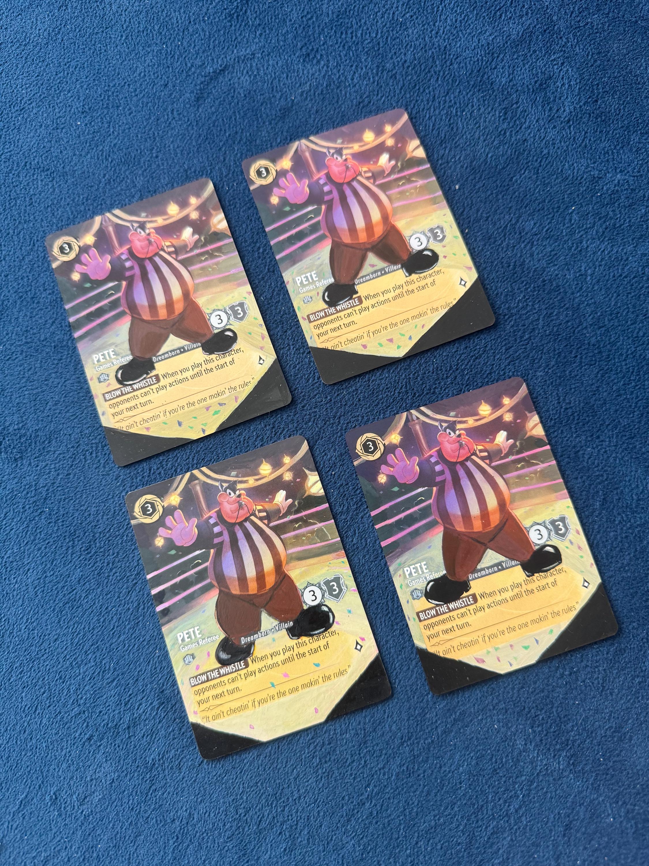 Made to Order Disney Lorcana Card Altered Art Pete Games Referee art alter l TCG Card Alter - One of a kind painted card Disney Lorcana gift