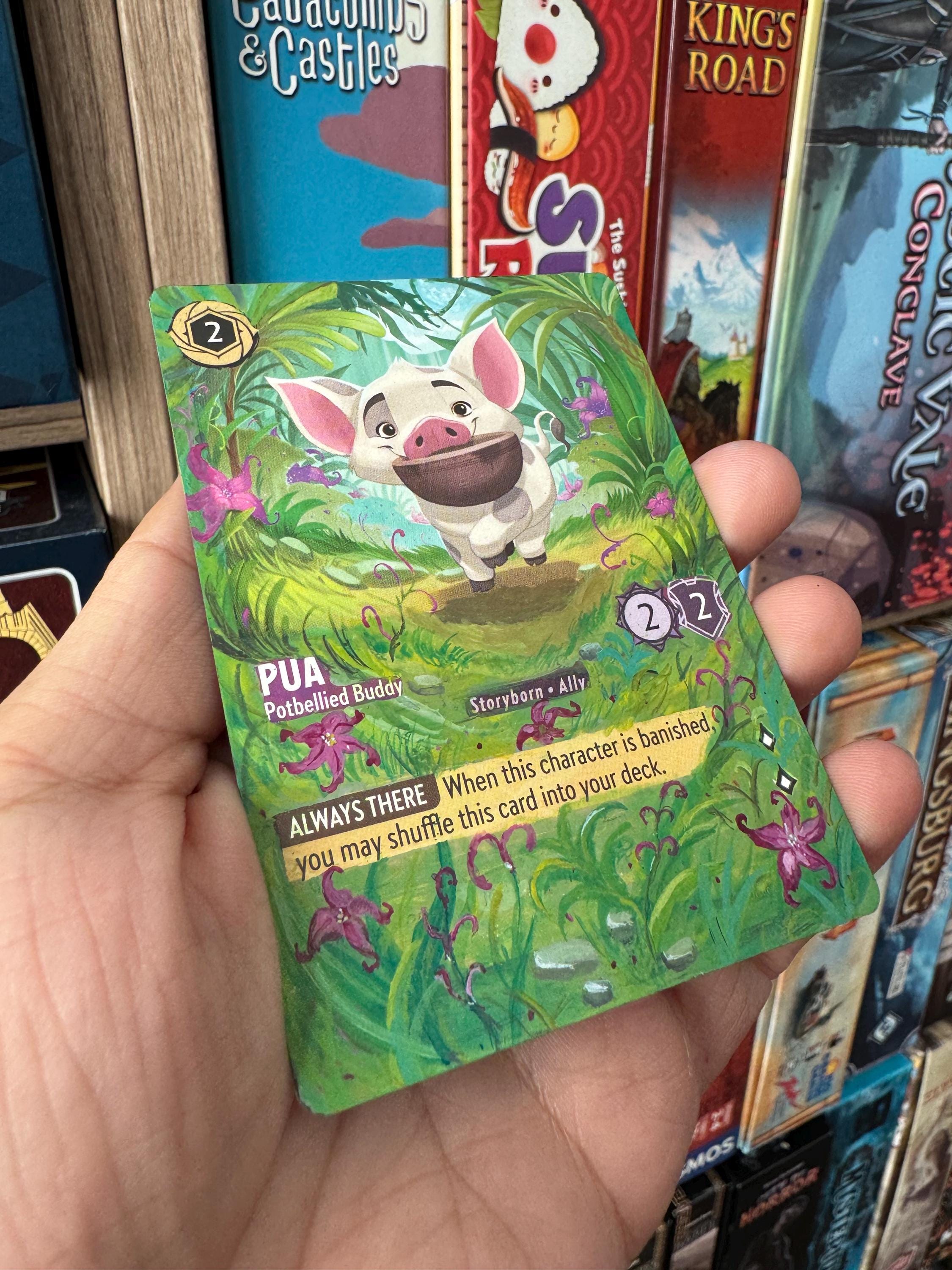 Disney Lorcana Card Alter Art - Pua From Moana Full Art Alter L