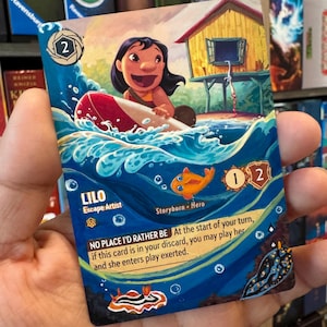 Disney Lorcana Karte Altered Art - Lilo Escape Artist l Tcg Karte Alter handgemalte Karte Lilo und Stitch Geschenk Lorcana Nudibranch Seaslugs