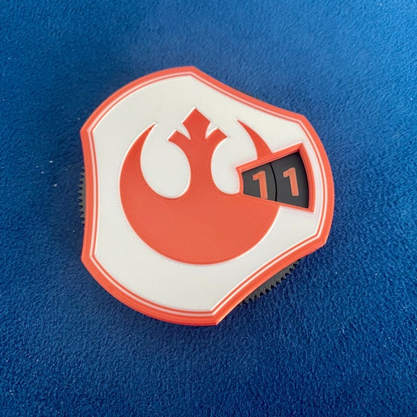 Star Wars Base ilimitada HP Contador de daños Dial Placas frontales personalizables y retención magnética Tema de la Alianza Rebelde Accesorio TCG Cantidad 0-99