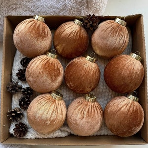 Christmas Ornaments Christmas Balls Tree Golden Ornaments Handmade Velvet Christmas Tree Decorations Handmade Velvet Balls Decoration
