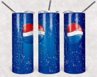 Pepsi Tumbler Design, 20 oz Skinny Tumbler Design, Sublimation Image,Tumbler Wrap,Pepsi Cup,  Sublimation,Tumbler Design,20oz Tumbler Design