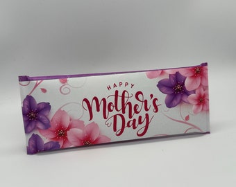 Customized Mother's Day Candy Bars Fully Assembled