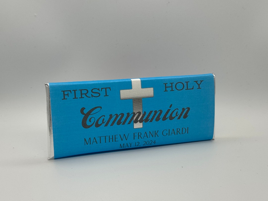 Customized First Holy Communion Hershey Bar Fully Assembled - Etsy