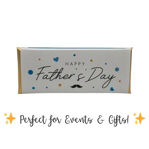 Personalized Father’s Day Candy Bars – Fully Assembled Hershey Favors – Custom Chocolate Gifts for Dad