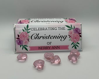 Customized Baptism & Christening Candy Bars Fully Assembled