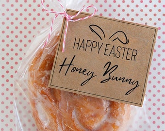 Sweet Easter Tags for Honey Buns | Digital |  Easter Gift for Teacher, Class Mates or Work | PDF | Instant Download | Clip Art