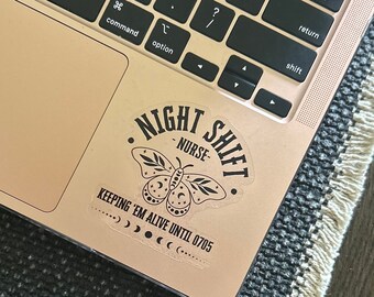 3 Adesivi Divertenti Per Infermiere - Turno Di Notte - Regalo Apprezzamento CNA