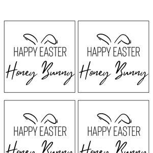 Sweet Easter Tags for Honey Buns Digital Easter Gift for Teacher, Class Mates or Work PDF Instant Download Clip Art image 2