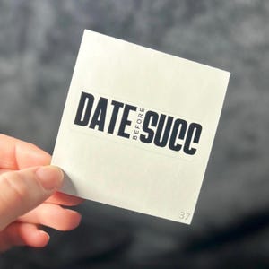 Funny Nurse Stickers - Date Before Succ Kiss-Cut Stickers - ER Nurse - Tumbler Sticker - Snarky Nurse - Nurse Gift - Laptop Decals - ICU