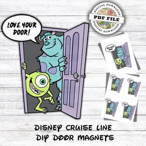 DIY - DCL Magnet - Liebe Deine Tür - Fisch Verlängerung Geschenk - You&#39;ve Been Pixie Dusted - Cruise Türmagnet - Png & PDF Datei - Sofortdownload