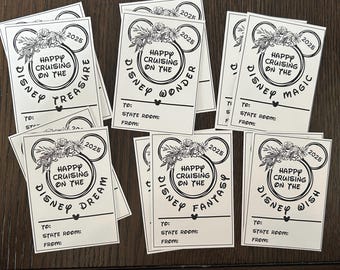 Cruise Fish Extender Gift Tags: All 6 Ships (Digital Download PDF File)