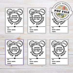 Fish Extender Gift Tag - PDF file - All 6 ships - Digital Download - Pixie Dust- Crusie Tag Wish- Fantasy- Treasure - Dream - Wonder - Magic