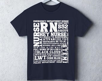 ER Nurse Shirt Emergency Department Night Shift RN Tee – Funny Emergency Room Nurse Humor Shirt – Healthcare Worker Gift