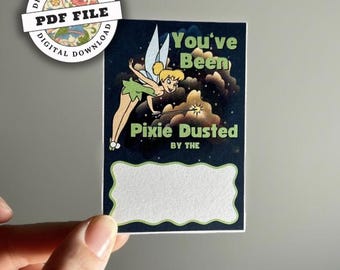 You've Been Pixie Dusted | DCL Gift Tag | Fish Extender | Pixie Dust Gift Tag | Digital Down | Print At Home | PDF File | Gift Tags