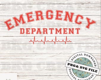 Notaufnahme SVG, ER Krankenschwester, Herzschlag Krankenschwester Design, Krankenschwester PNG, Krankenschwester Cricut Cut Datei Download