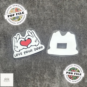 DIY - DCL-magneet - Love Your Door - Fish Extender Gift - You've Been Pixie Dusted - Magneet cruisedeur - png- en pdf-bestand - direct downloaden