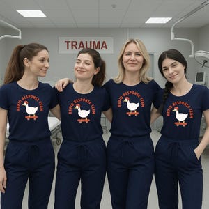 Rapid Response Goose Tee – Funny Nurse Shirt, ER & ICU Nurse Gift, Critical Care Humor, Unisex Medical Apparel for Healthcare Workers