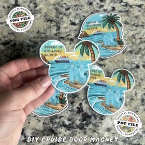 Haunted DCL Printable – Beware of Stowaway Ghosts! Halloween Cruise Door Decor for Treasure & Destiny – Instant Digital Download