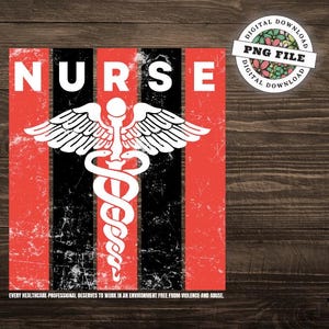 Plik PNG End Nurse Abuse, oświadczenie, projekty koszulek, kubków, naklejek, pobieranie cyfrowe, przemoc wobec pielęgniarek, strajk, zjednocz się