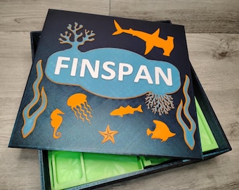 Finspan Replacement Box and Inserts for Travel, Storage, and Play