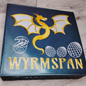 Wyrmspan Replacement Box and Inserts for Travel, Storage, and Play | Custom Sizes Available