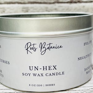 Unhex Intention Candle | Removal • Protection • Energy Clearing, Hex Removal, Banishing, Cut and Clear, Spell Candle, Root work, Hoodoo,