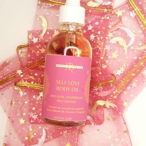 Self Love Body Oil, Confidence Oil, Good Healing Spell Oil, Vegan Oil, Natural Oils, Loving Me, Good Energy, Witchcraft,