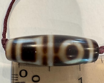 Tibetan Dzi Nam Sa Shi Drik (Sky-Earth Four Harmonious Dzi Beads) Color and size is perfect for all ages