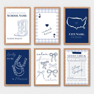 Custom College Dorm Room Prints