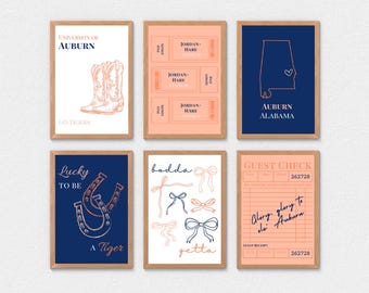 Auburn Dorm Room Prints