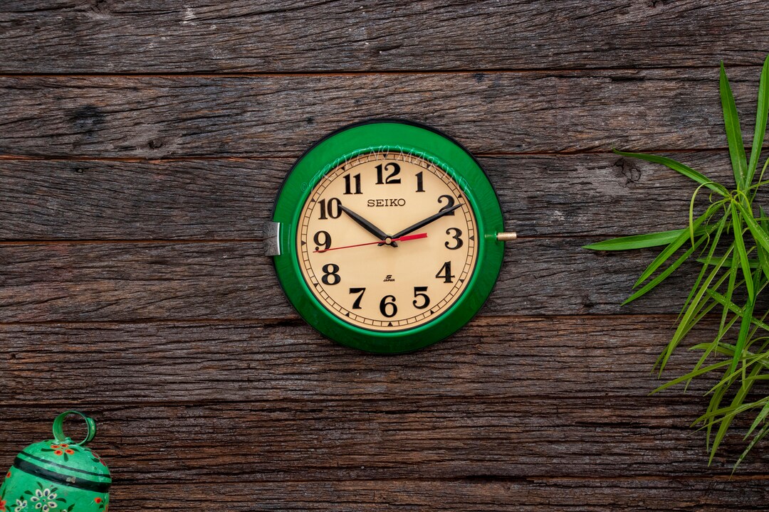 Navigation Maritime Seiko Wall Clock Silent/sweep Movement Nautical