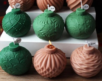 Christmas Ornament Candle Mold for DIY Candle Making Scented Candle Mold