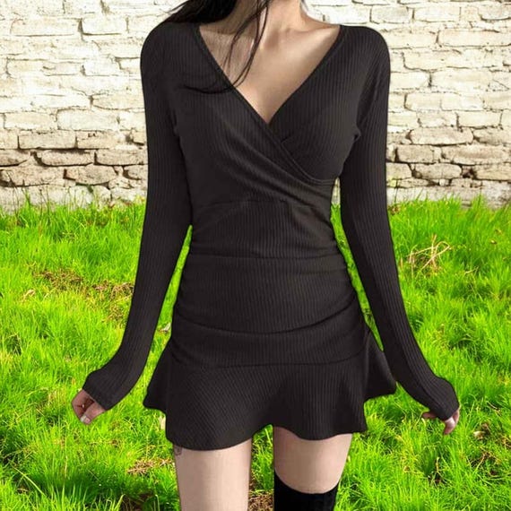 Black dress grunge hot sale