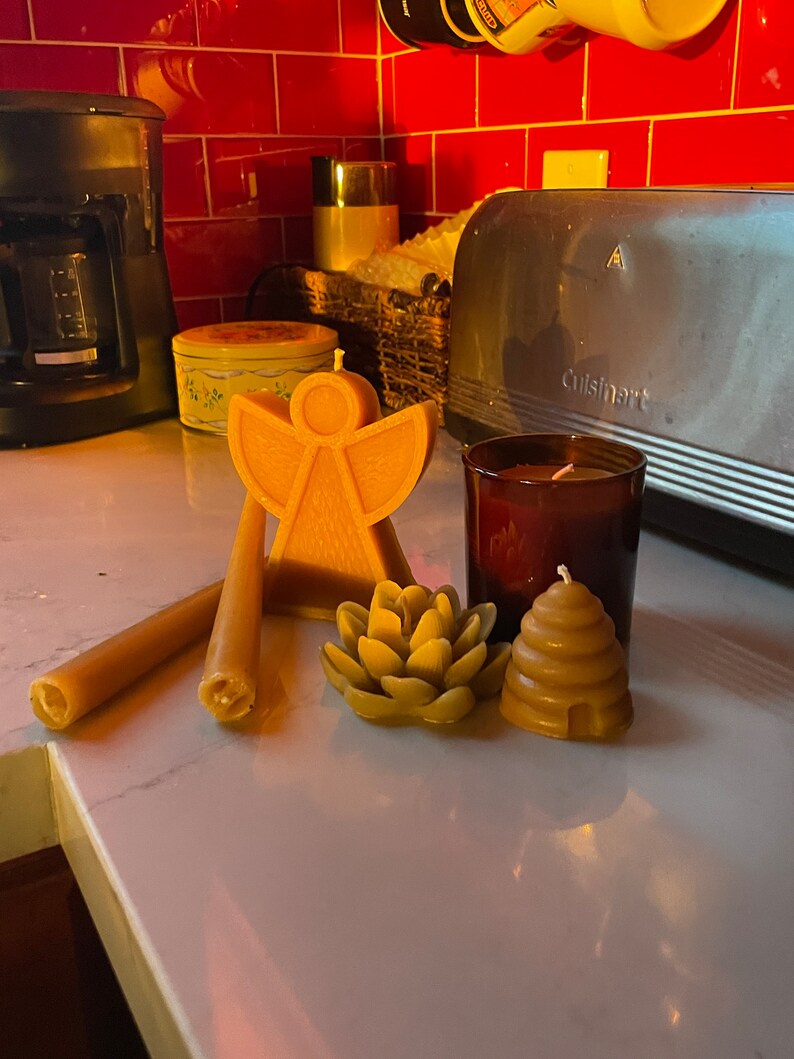 Beeswax Pillar Candles 100 Beeswax Candles Raw Beeswax Etsy