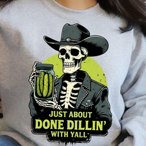 Funny Western Pickle PNG: Sarcastic Country Design (Digital Download)