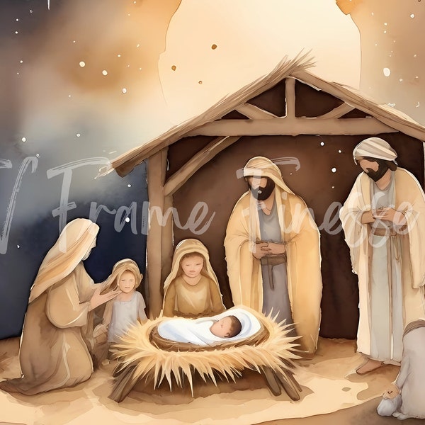 Manger Scene Painting Etsy Il 600x600.5572362145 E1c4
