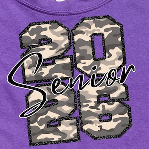 Senior 2026 PNG Old School Camo, Senior SVG School Spirit Shirt Graduation T-shirt Design, Printable Digital Download png Sublimation Design